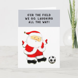 Fotboll jul helgkort