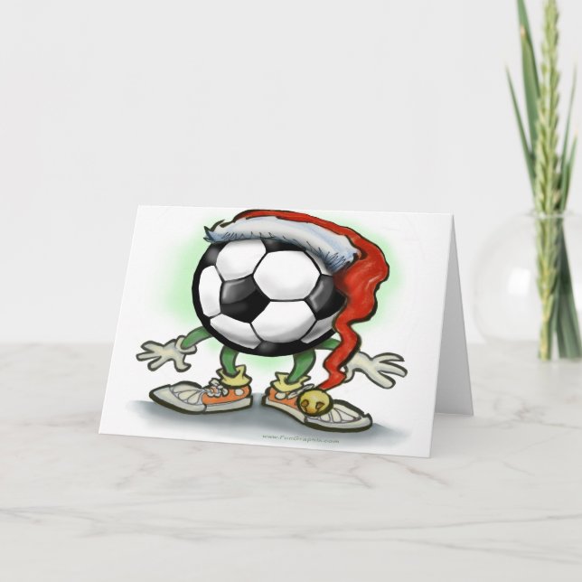 Fotboll jul helgkort (Framsida)