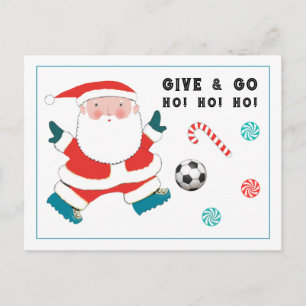Fotboll Jul Postkort Helg Vykort