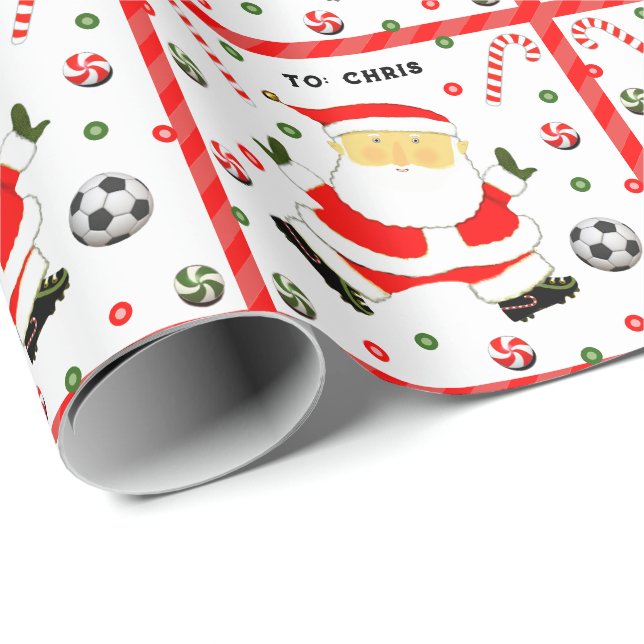 Fotboll Jul Presenpapper Presentpapper (Rullad Hörn)