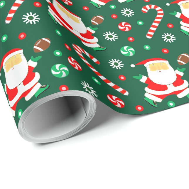 Fotboll jul present presentpapper (Rullad Hörn)