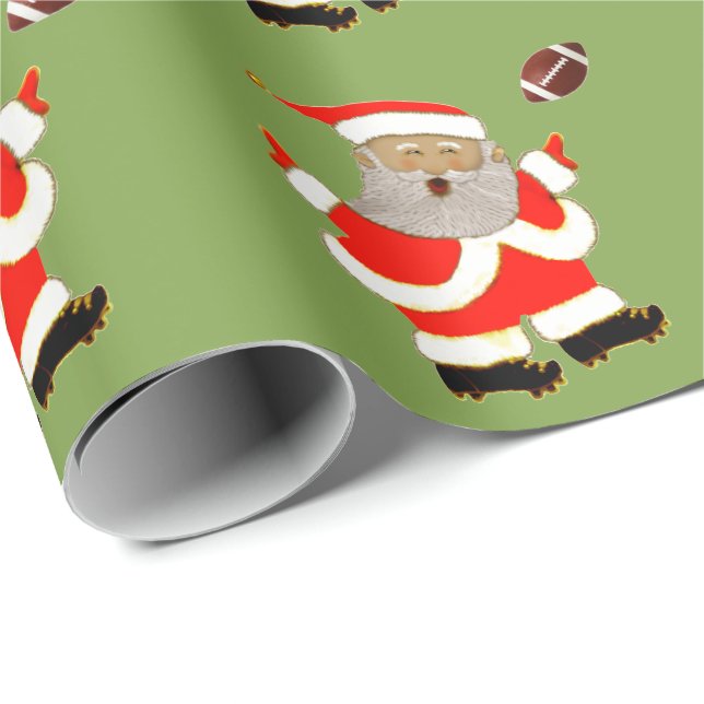Fotboll jul present presentpapper (Rullad Hörn)
