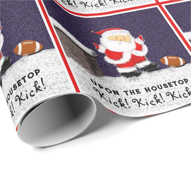 Fotboll jul present presentpapper (Rullad Hörn)