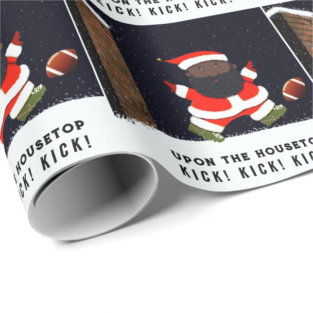 Fotboll jul present presentpapper (Rullad Hörn)