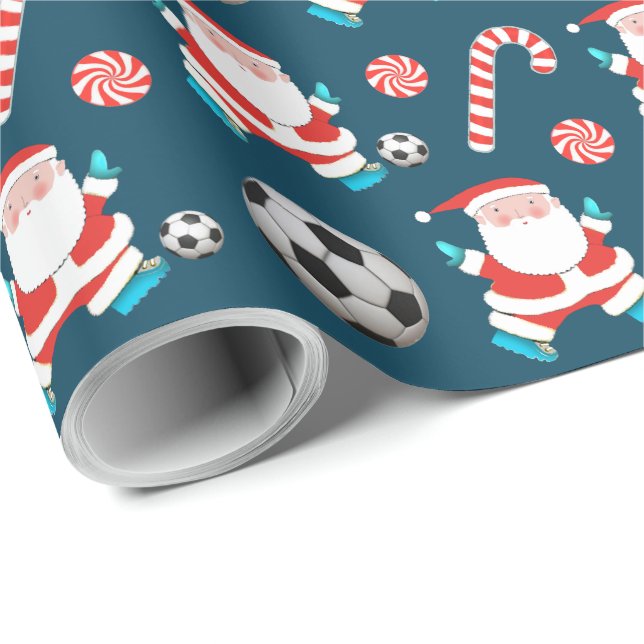 Fotboll Jul Presente Presentpapper (Rullad Hörn)