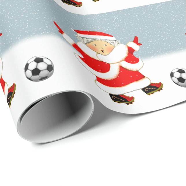Fotboll Jul Presenter Presentpapper (Rullad Hörn)