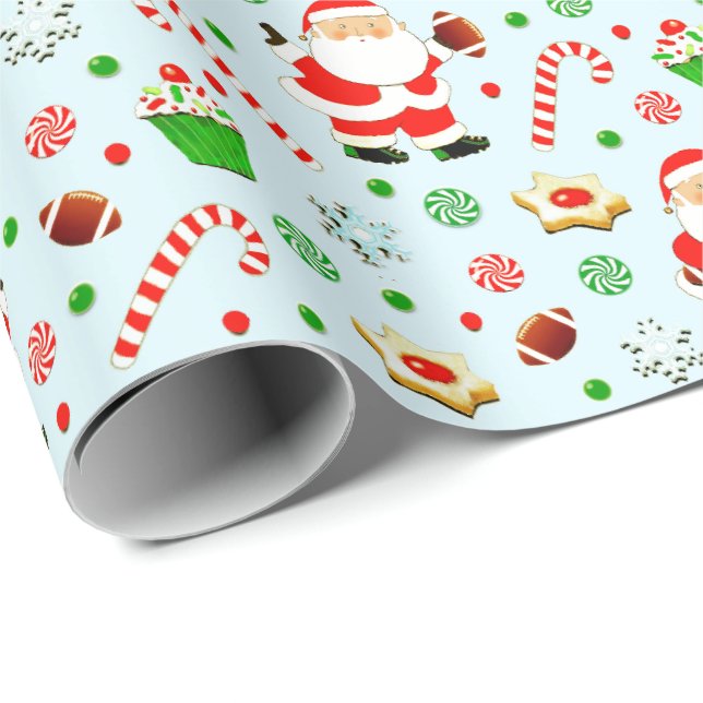 Fotboll jul presentpapper (Rullad Hörn)