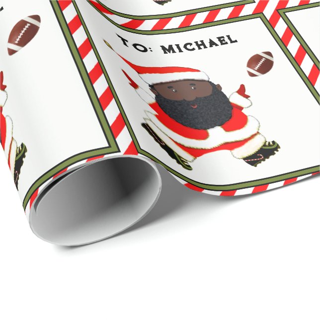 Fotboll jul presentpapper (Rullad Hörn)