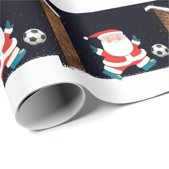 Fotboll jul presentpapper (Rullad Hörn)