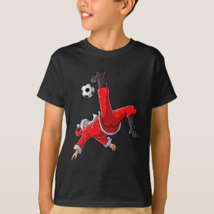 Fotboll Jul Tomte Cykelspark Jul Pojkar Män T Shirt