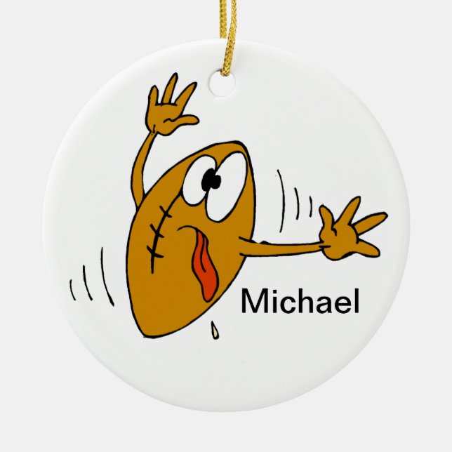 Fotboll Julgransprydnad Keramik (Framsidan)