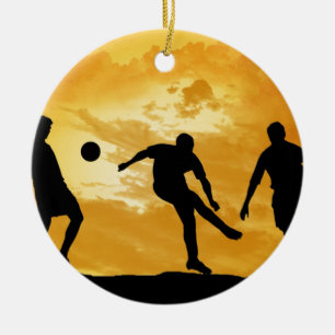 Fotboll Julgransprydnad Keramik
