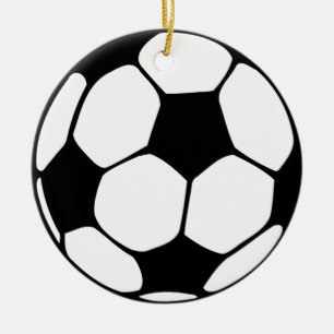 fotboll julgransprydnad keramik