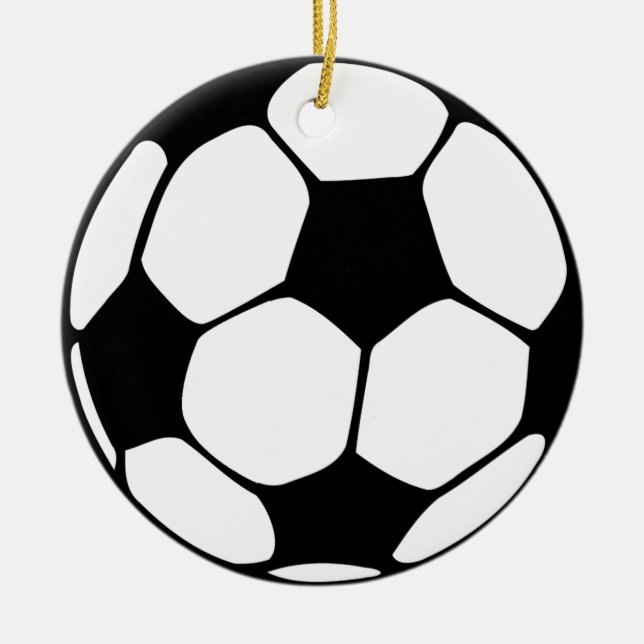fotboll julgransprydnad keramik (Framsidan)