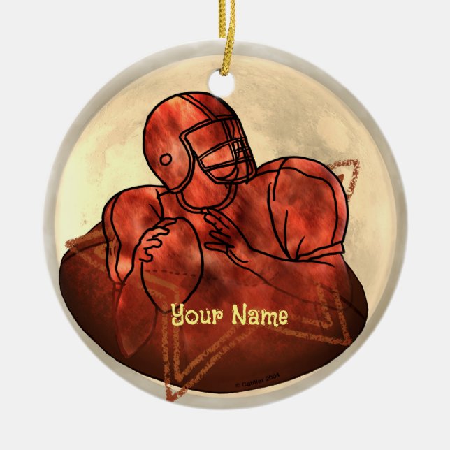 Fotboll Julgransprydnad Keramik (Framsidan)