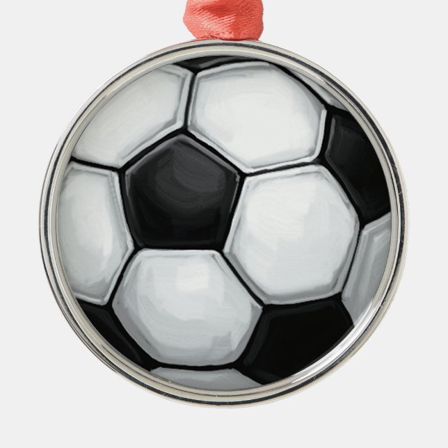 Fotboll Julgransprydnad Metall (Framsidan)