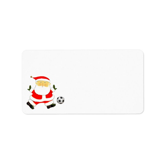 Fotboll Julhelg Adressetikett (Framsidan)