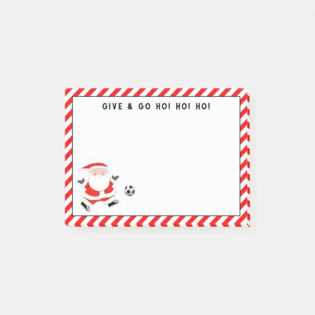 Fotboll - julklapp post-it block (Framsida)