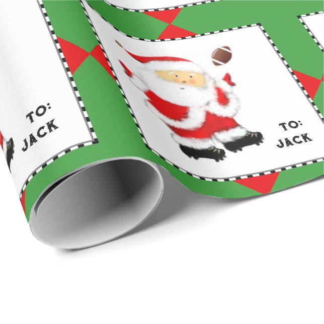 Fotboll julklapp presentpapper (Rullad Hörn)