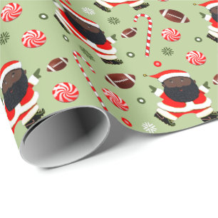 Fotboll julklappsinslagningspapper presentpapper