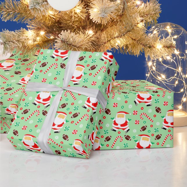 Fotboll julklappsinslagningspapper presentpapper (Helgdagar)