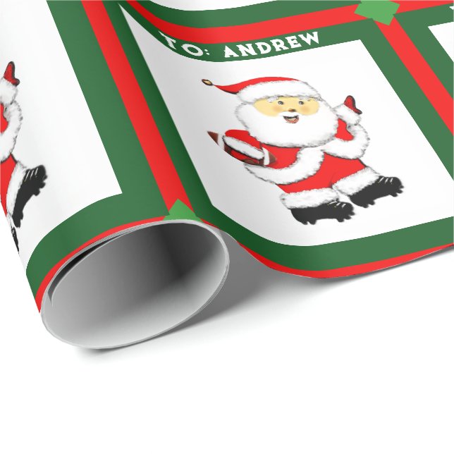 Fotboll Julpresent Presentpapper (Rullad Hörn)