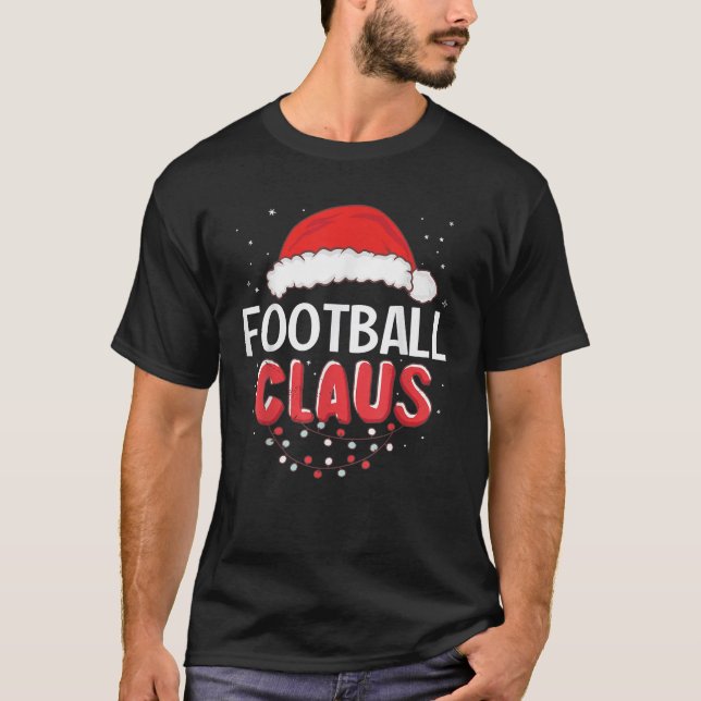 Fotboll Jultomten, julmatchningskostnad T Shirt (Framsida)
