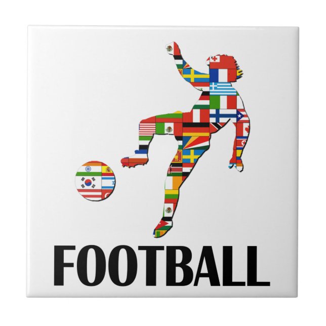 Fotboll Kakelplatta (Framsidan)