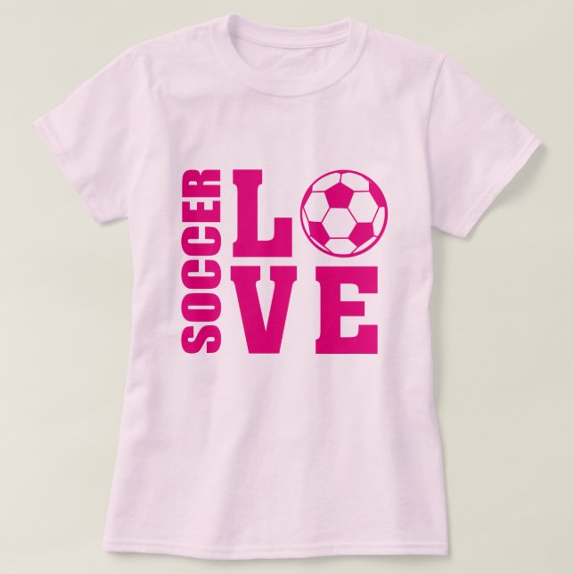 Fotboll Kärlek, fotboll T-shirt (Design framsida)