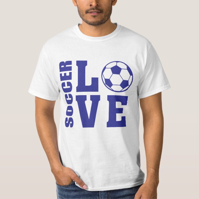 Fotboll Kärlek, fotboll T-shirt (Framsida)