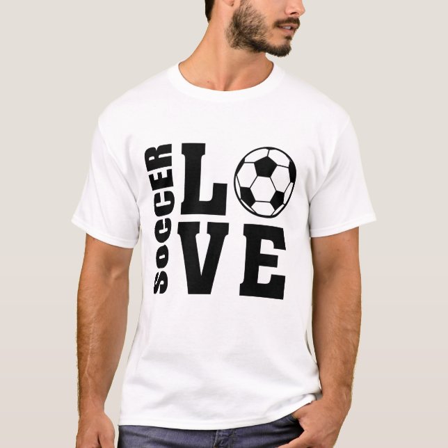Fotboll Kärlek, fotboll T-shirt (Framsida)