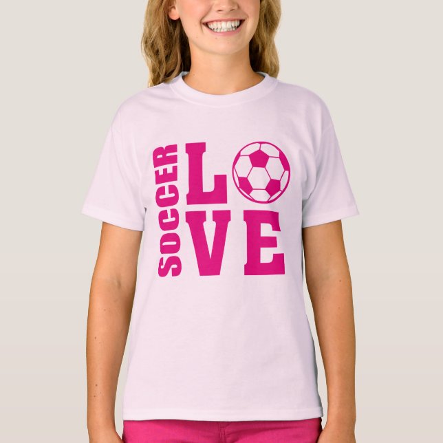 Fotboll Kärlek, fotboll T-shirt (Framsida)