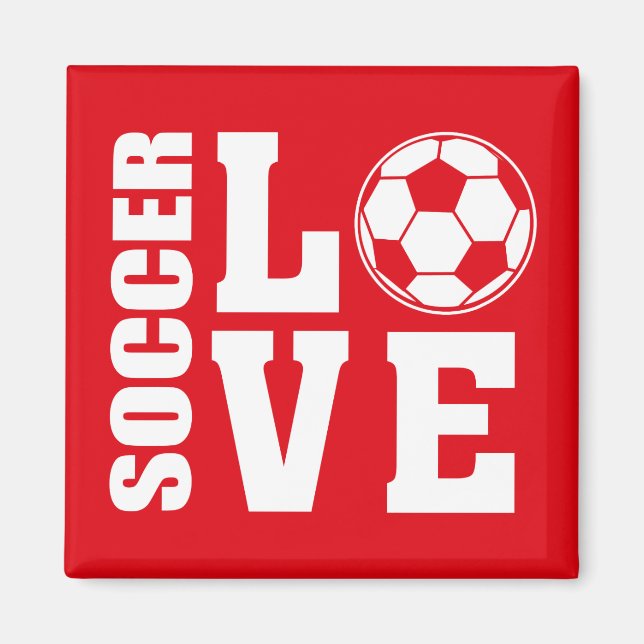 Fotboll Kärlek Magnet (Framsidan)