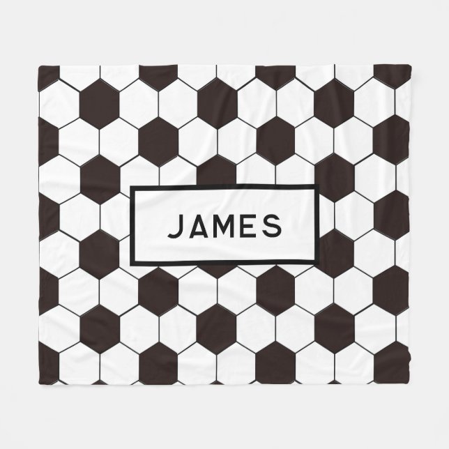 Fotboll Kids Fotboll Fotboll mönster Fotbollsår Fleecefilt (Framsidan (Horisontell))