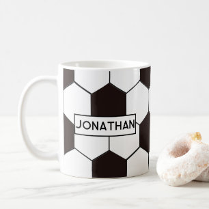 Fotboll Kids Fotboll Fotboll mönster Fotbollsår Kaffemugg