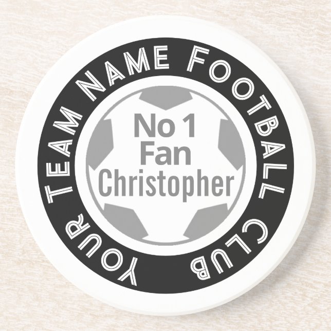 Fotboll Klubb Namn på en Underlägg (Framsidan)