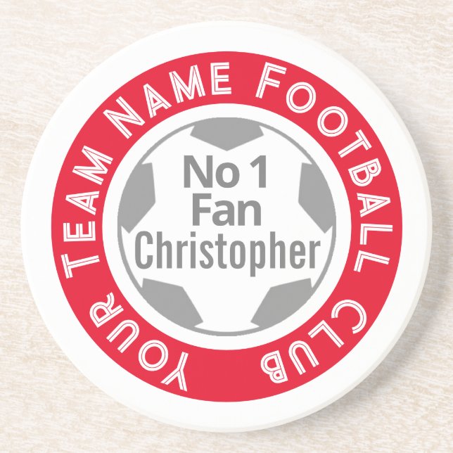 Fotboll Klubb Namn på en Underlägg (Framsidan)