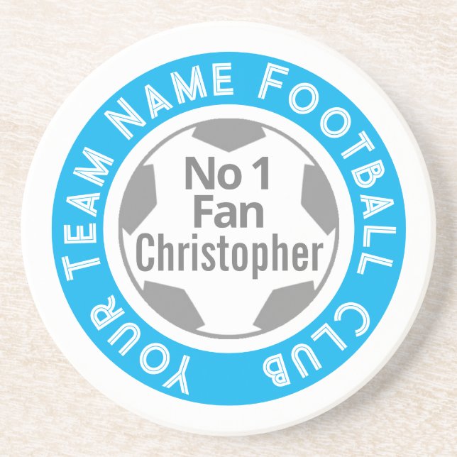 Fotboll Klubb Namn på en Underlägg (Framsidan)