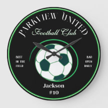 Fotboll Klubb Pub Wall Clock
