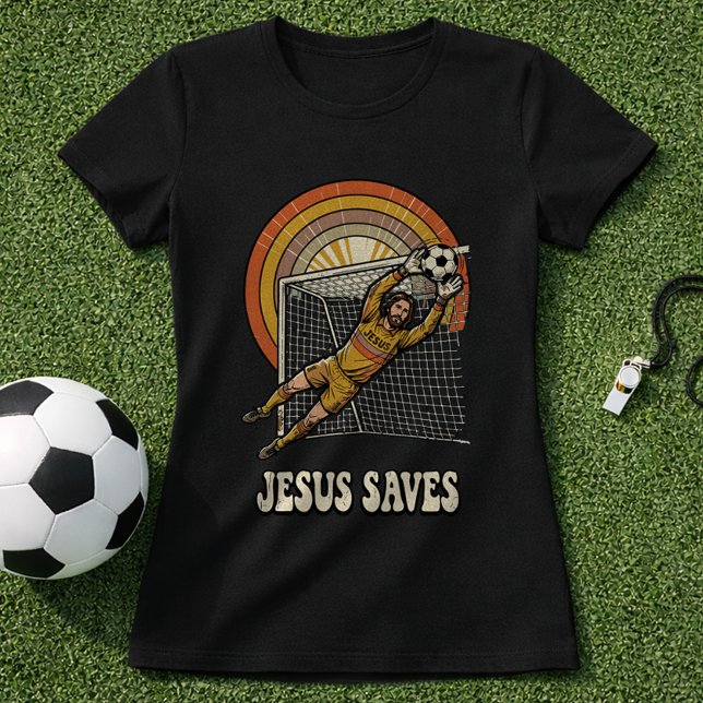 Fotboll Kristet Tro Målvakt T Shirt (Skapare uppladdad)