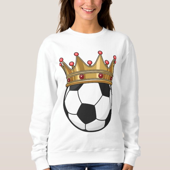 Fotboll Krona Kung T Shirt (Framsida)