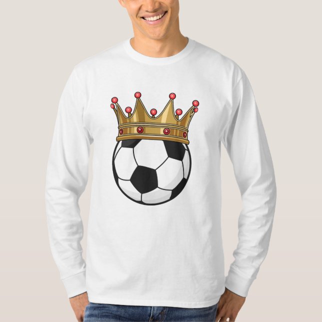 Fotboll Krona Kung T Shirt (Framsida)