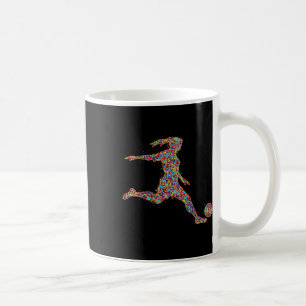 Fotboll Kvinnor Flickspelare Kaffemugg