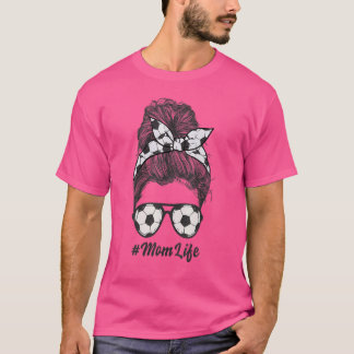 Fotboll kvinnor, tuggbuss, bun, Mamma T Shirt