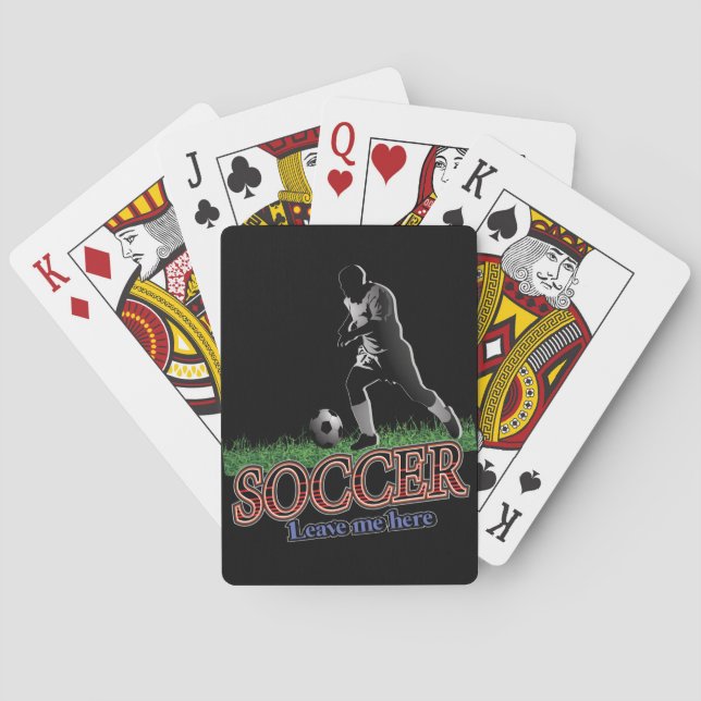 Fotboll Lämna mig här Casinokort (Baksidan)