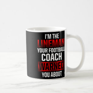 Fotboll Lineman Hett Offensiv Defensiv Player Kaffemugg