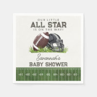 Fotboll Little All Star Touchdown Baby Shower