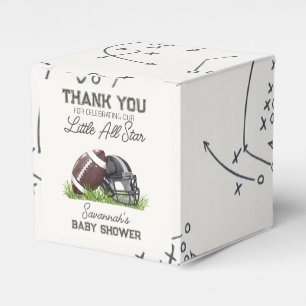 Fotboll Little All Star Touchdown Baby Shower Presentaskar
