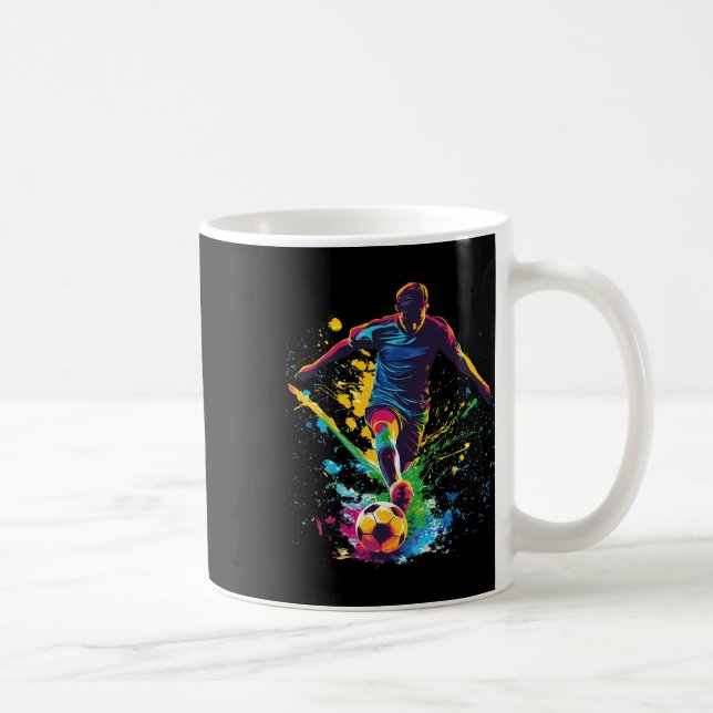 Fotboll Ll Spelare Grafik  Kaffemugg (Höger)