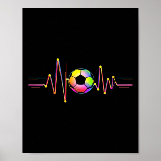 Fotboll Ll Vågform  Poster (Framsidan)